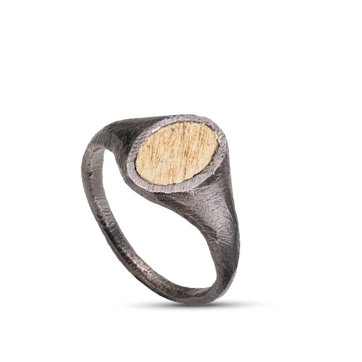 Oval Ring 14K Gold Sterling Silver 925