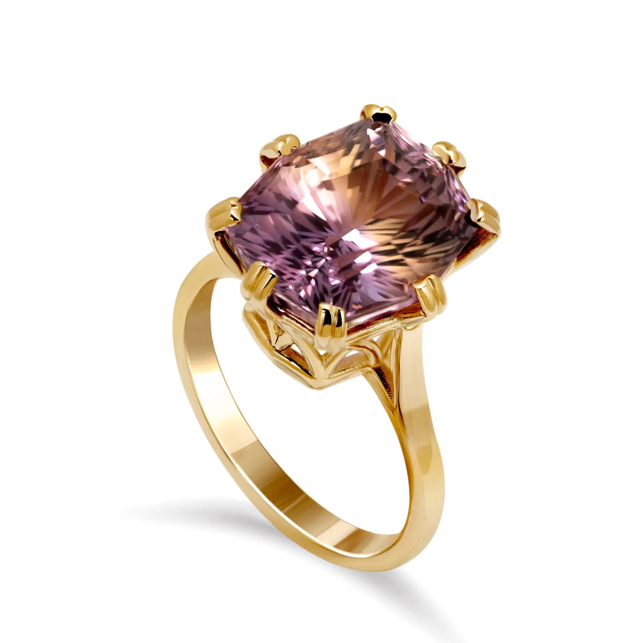 Ametrine Ring 14K Gold One of a Kind