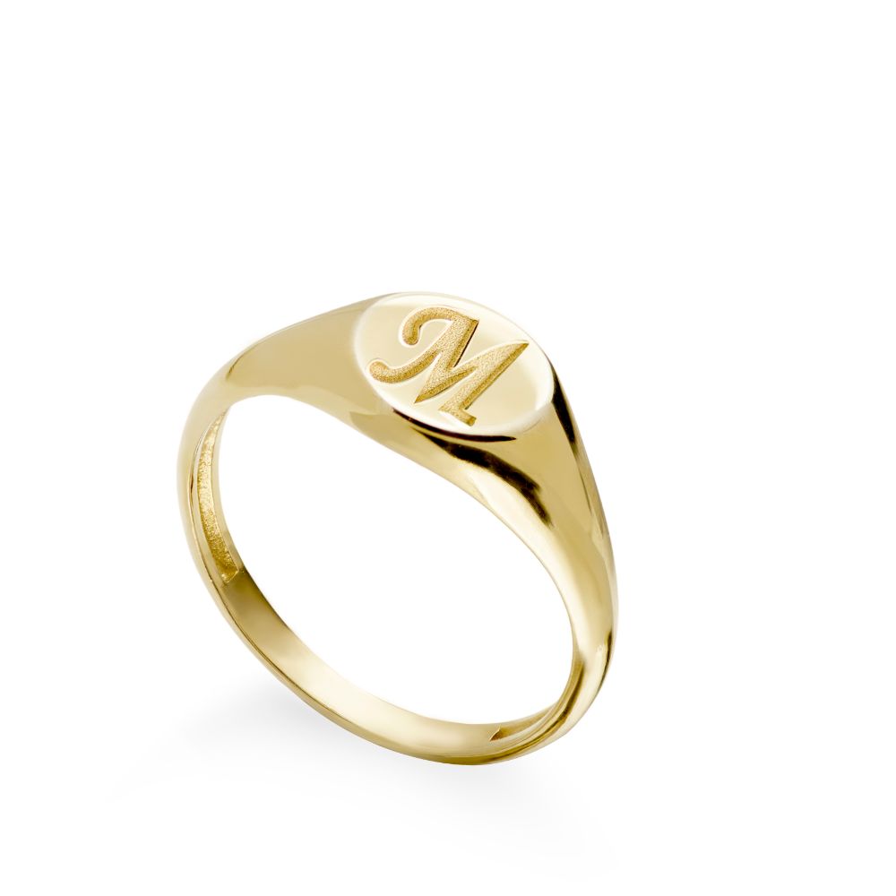 Δαχτυλίδι με Μονόγραμμα Σεβαλιέ Χρυσό