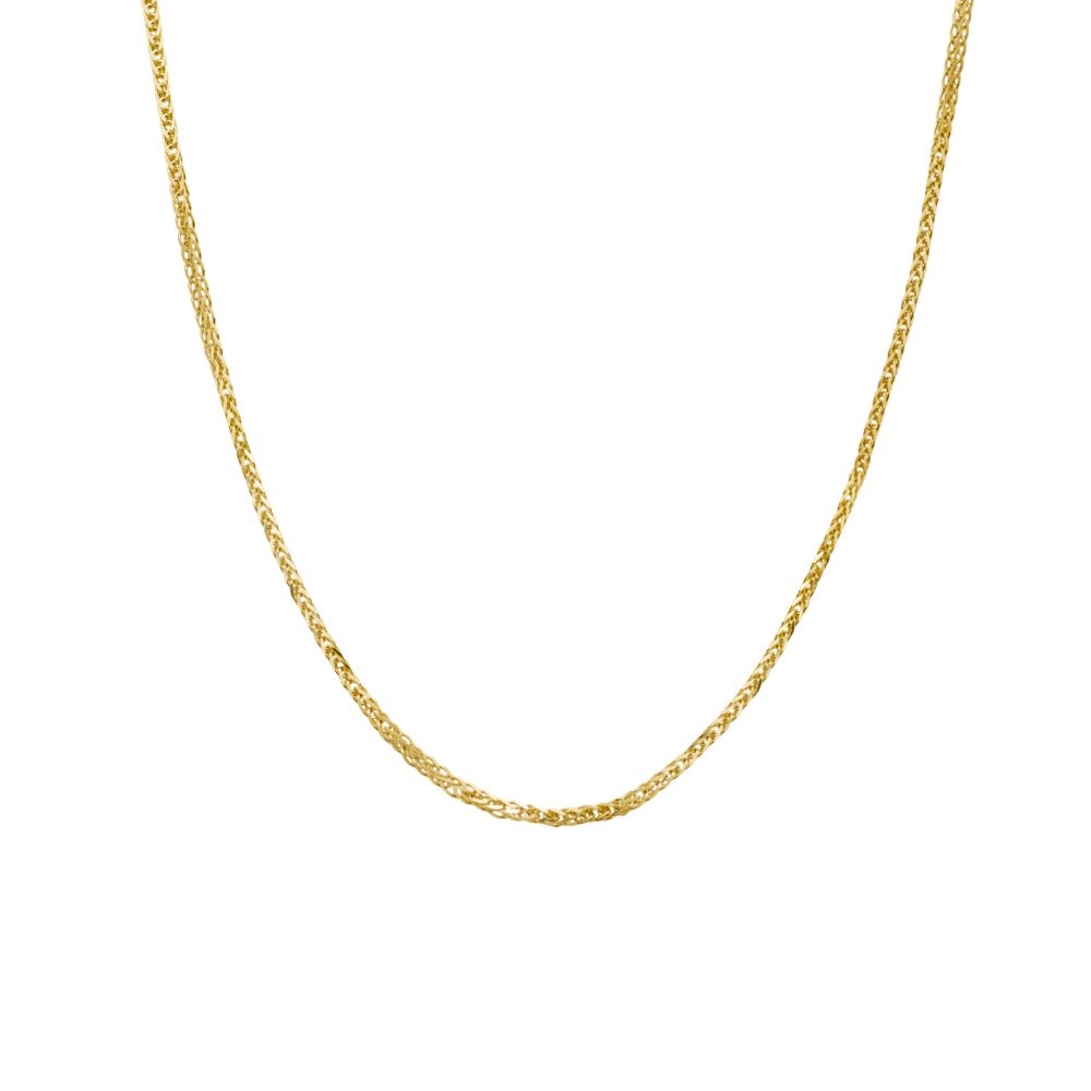 Wheat Chain Necklace 14K Gold