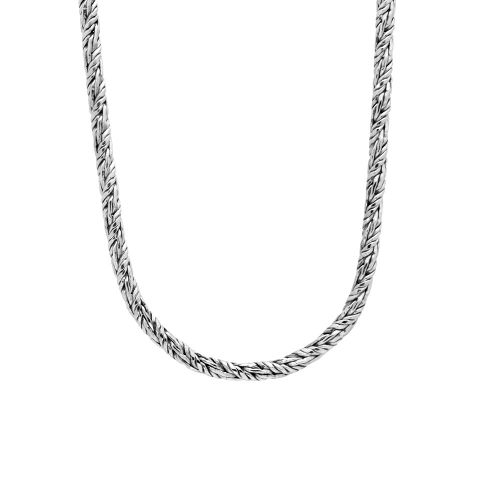 Thick Chain Necklace Silver