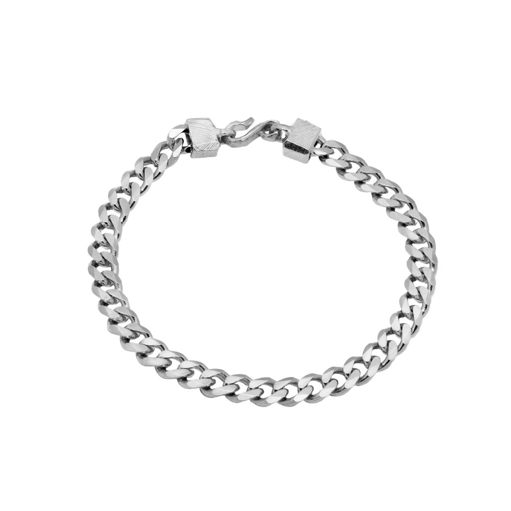 Curb Chain Bracelet Silver 925 5mm