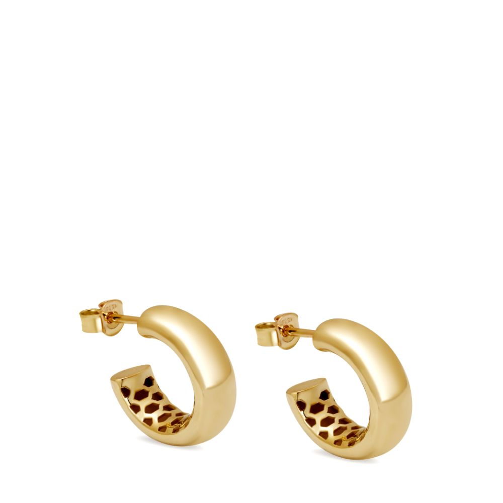 Huggies Hoop Earrings 14K Gold