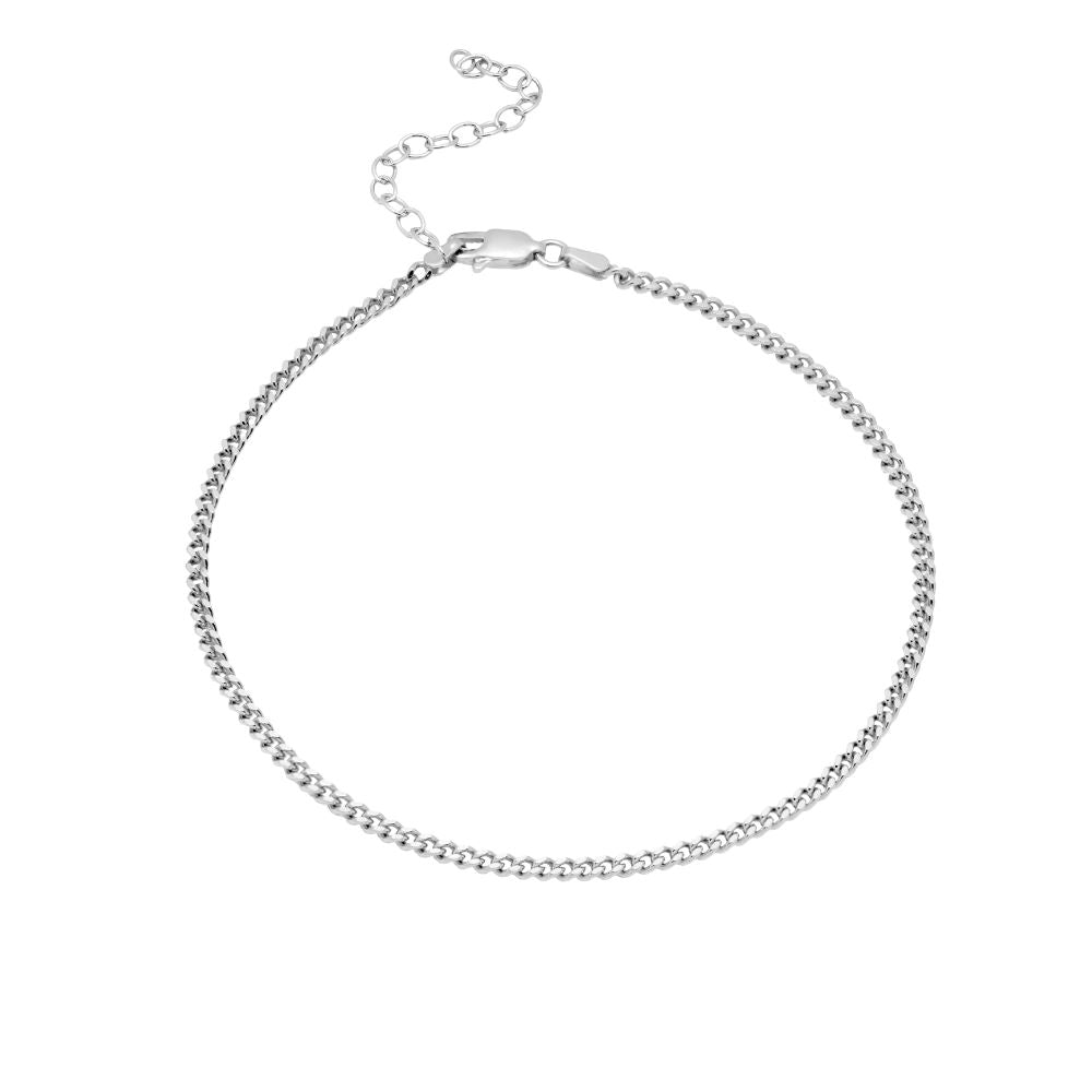 Gourmet Chain Anklet Silver 925 for Women