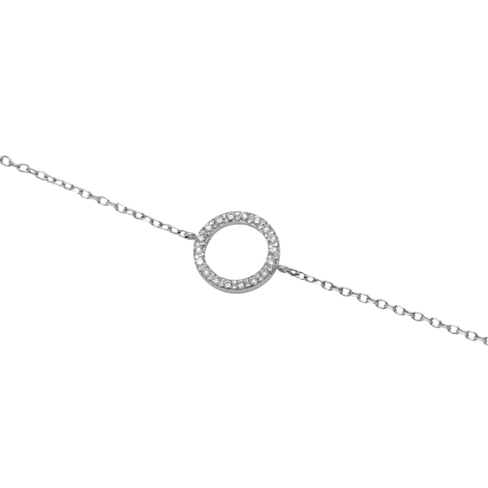 Circle Diamond Bracelet 14K Gold for Women