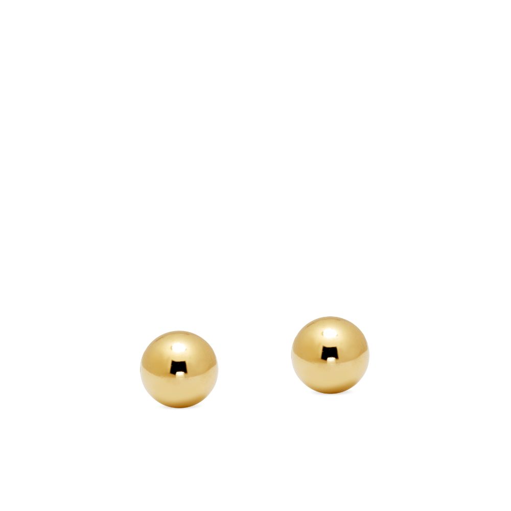 Χρυσά Σκουλαρίκια Καρφωτά Μπίλια 6mm