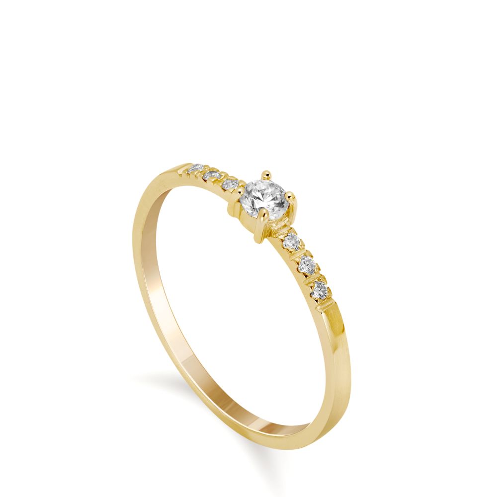 Engagement Diamond Ring 14K Gold