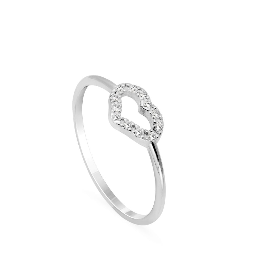 Heart Diamond Ring 14K Gold