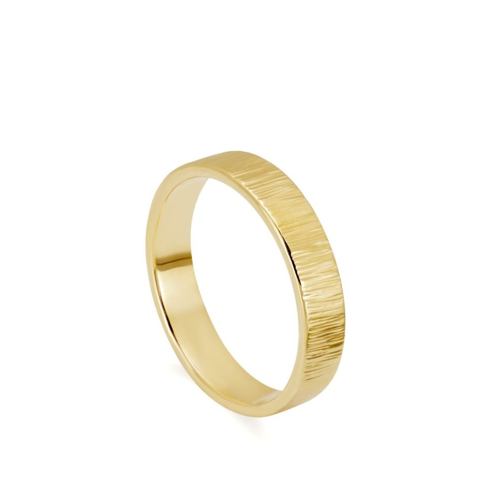 Wedding Band Ring 14K Solid Gold