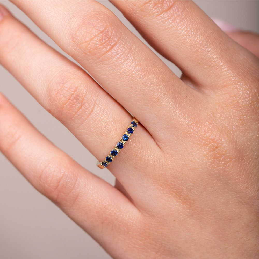Blue Sapphire Ring 14K Gold