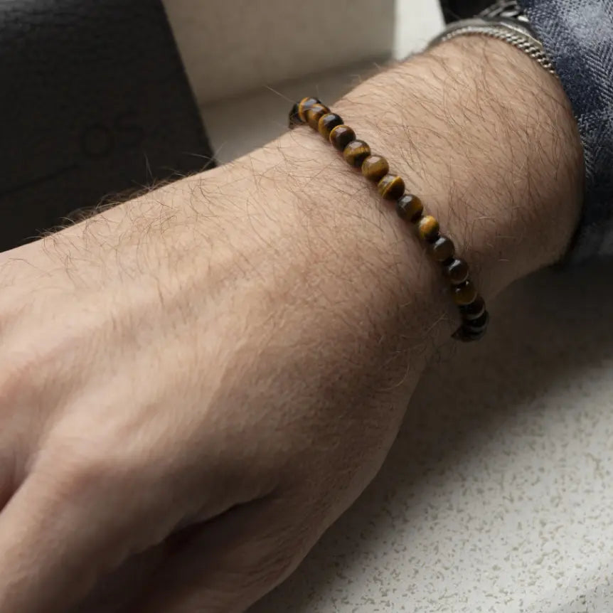 Tigers Eye Bracelet Sterling Silver
