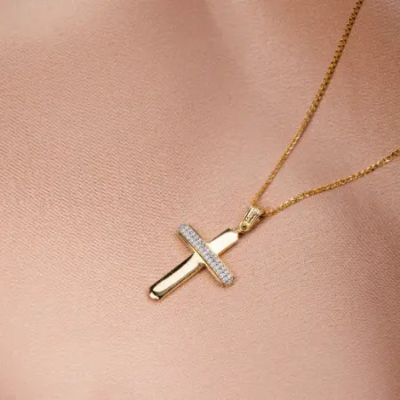 Cross 14K Gold with Chain