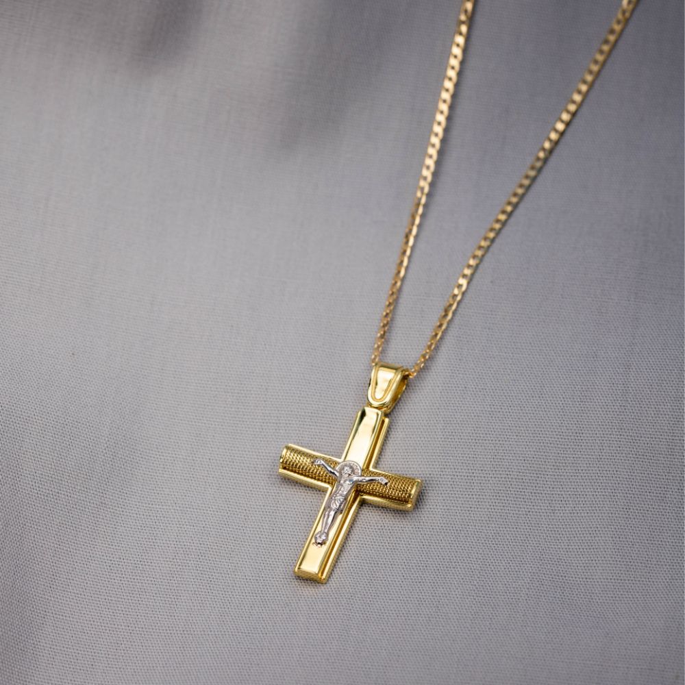 Crucifix Cross Pendant Necklace for Baptism