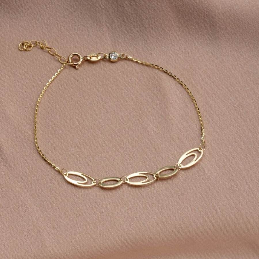 Dainty Chain Bracelet 14K Gold