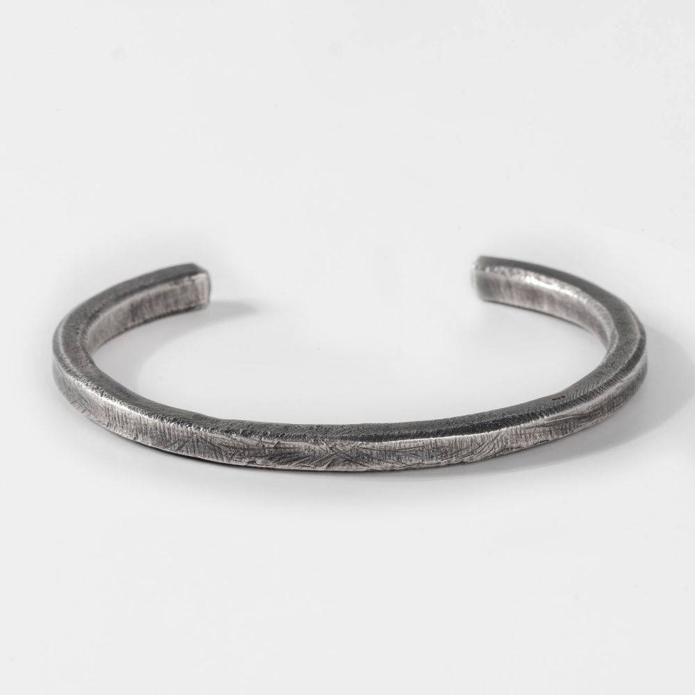 Oxidized Silver Cuff Bracelet