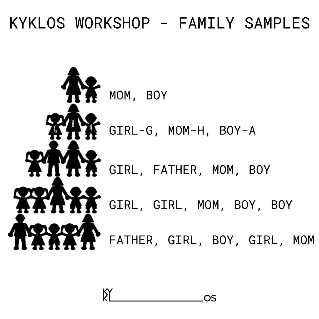 Family Personalized Necklace Silver 925