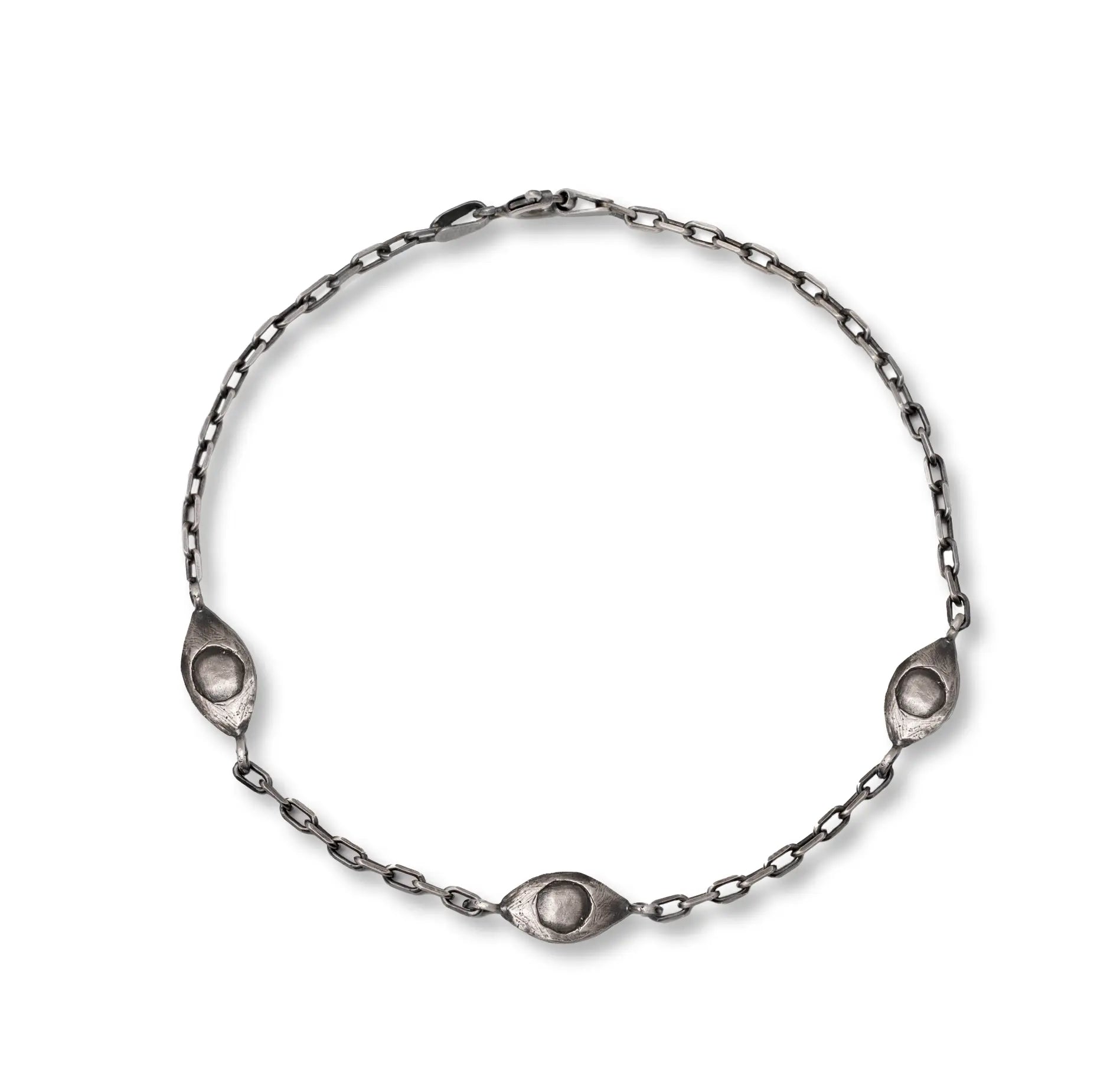 Βραχιόλι Μάτι Οξειδωμένο Ασήμι 925