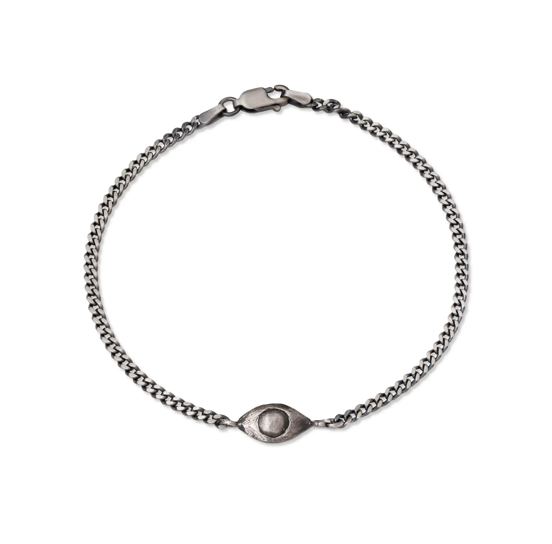 Βραχιόλι Μάτι Οξειδωμένο Ασήμι 925