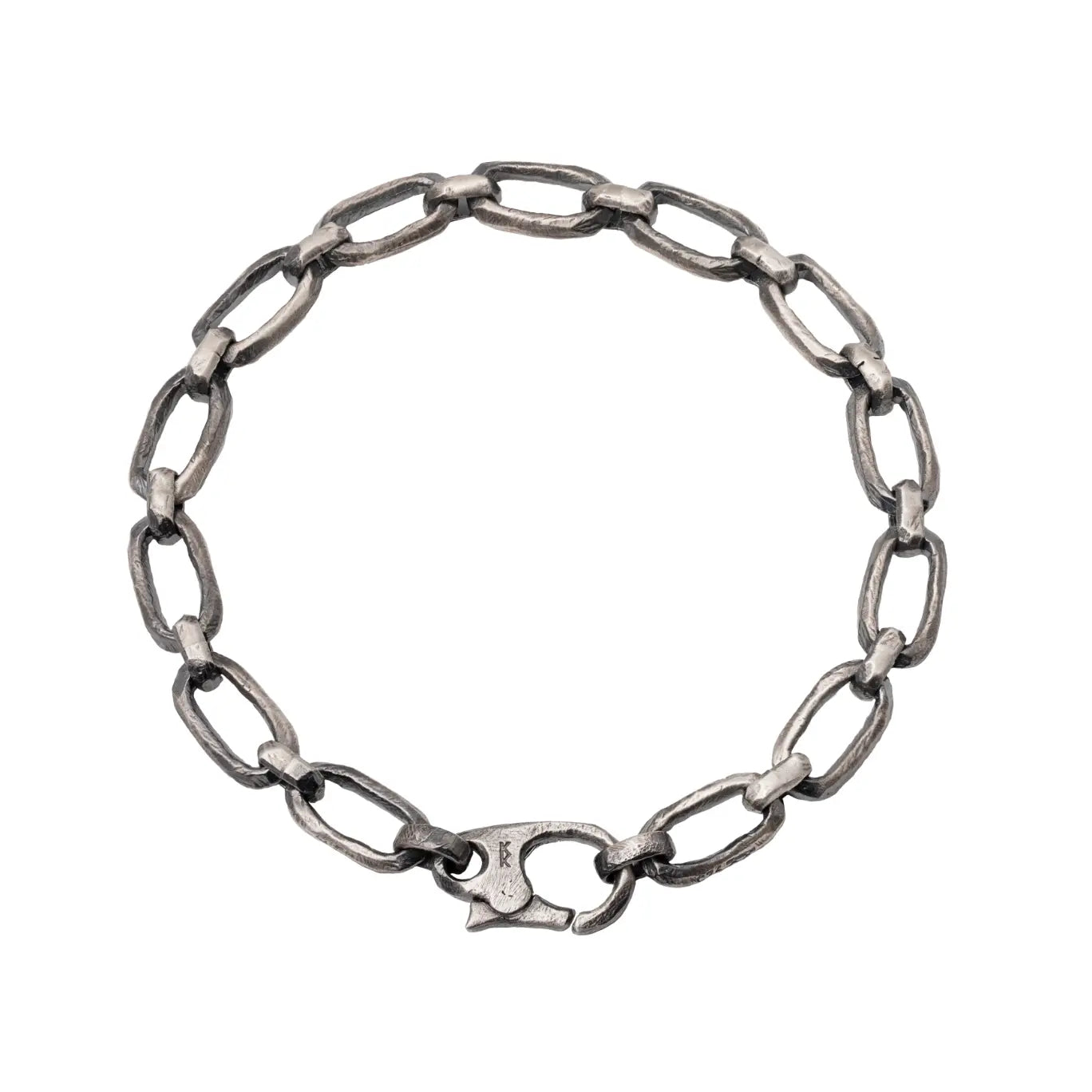 Χειροποίητο Βραχιόλι Αλυσίδα Οξειδωμένο Ασήμι