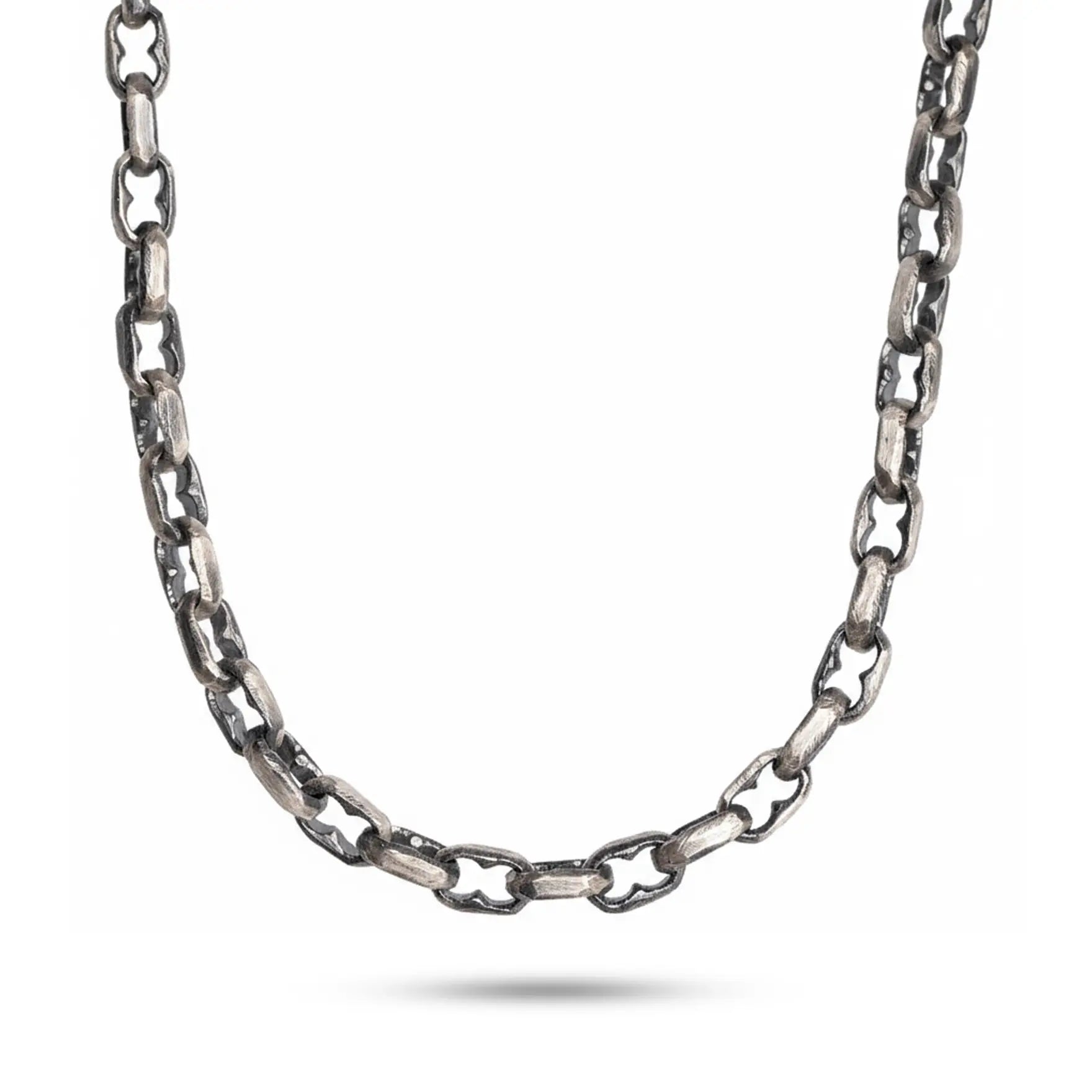 Handmade Chain Oxidized Sterling Silver 925