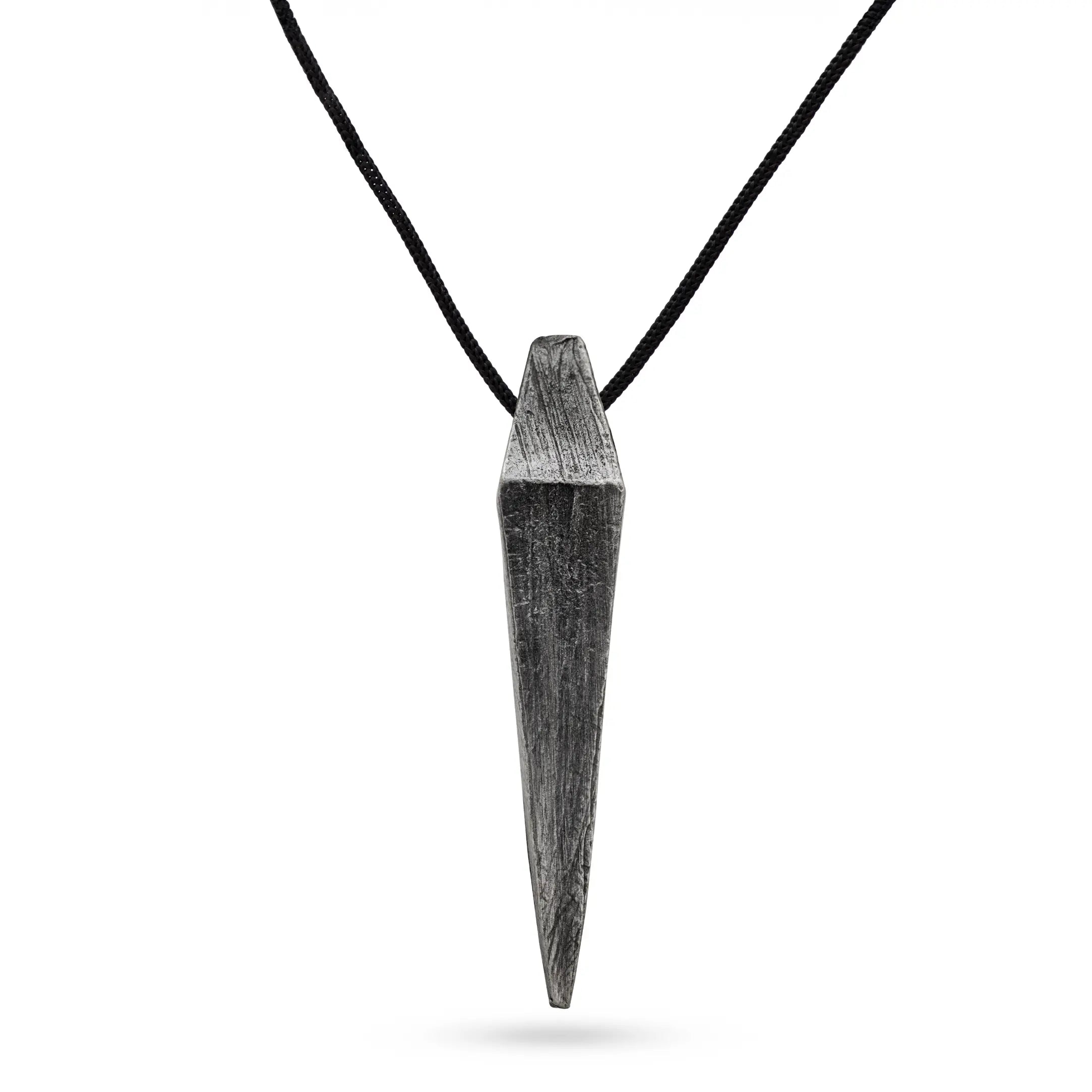 Spike Necklace Oxidized Silver 925