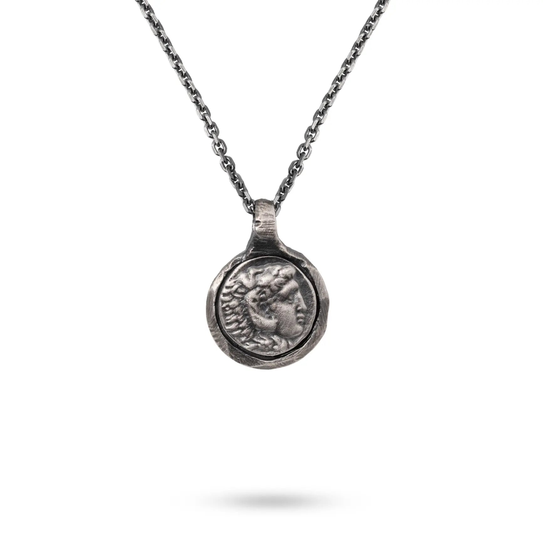 Κολιέ Μέγας Αλέξανδρος Οξειδωμένο Ασήμι 925