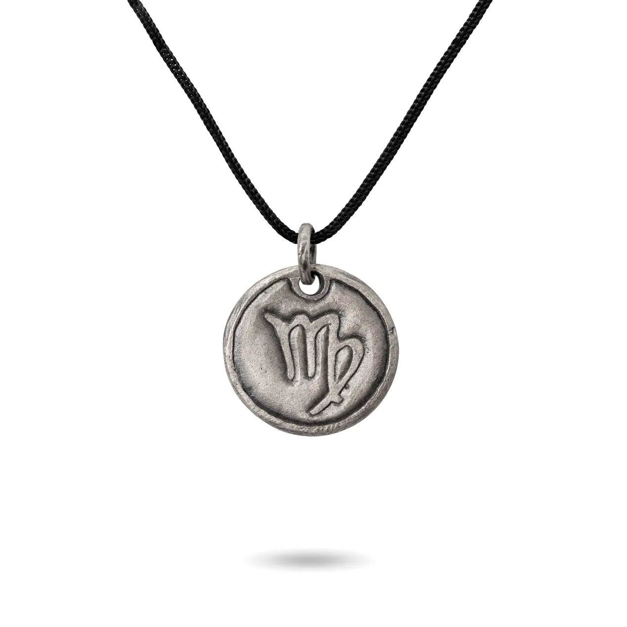 Zodiac Necklace Oxidized Silver 925