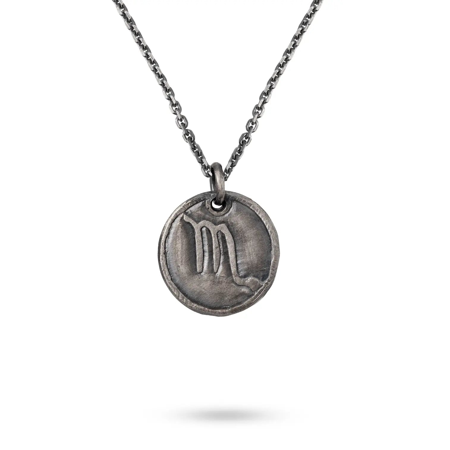 Κολιέ Ζώδιο Οξειδωμένο Ασήμι 925