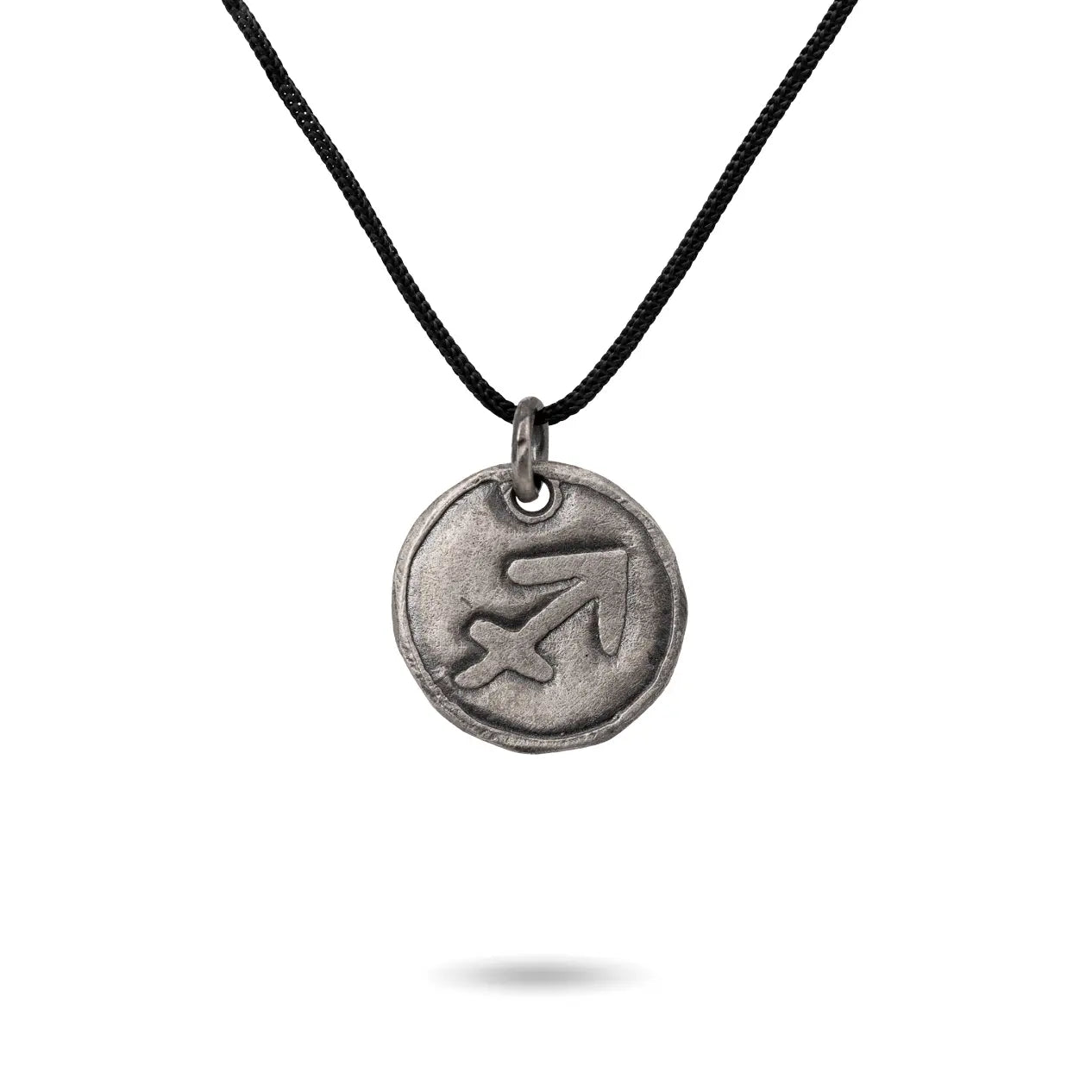 Zodiac Necklace Oxidized Silver 925