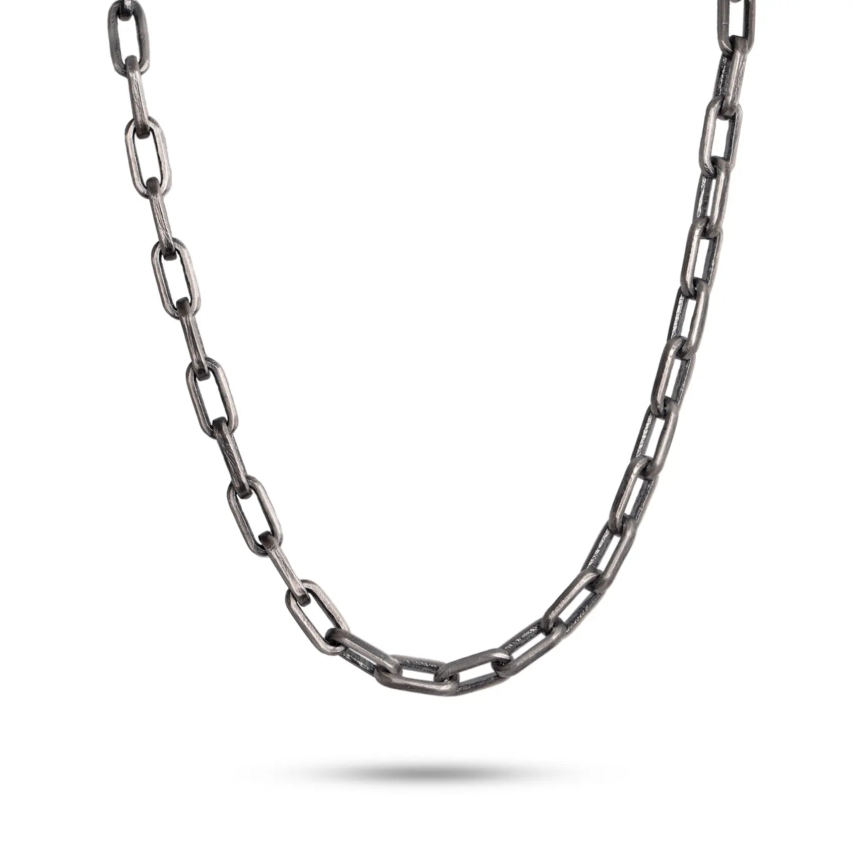 Handcrafted Chain Oxidized Sterling Silver 925