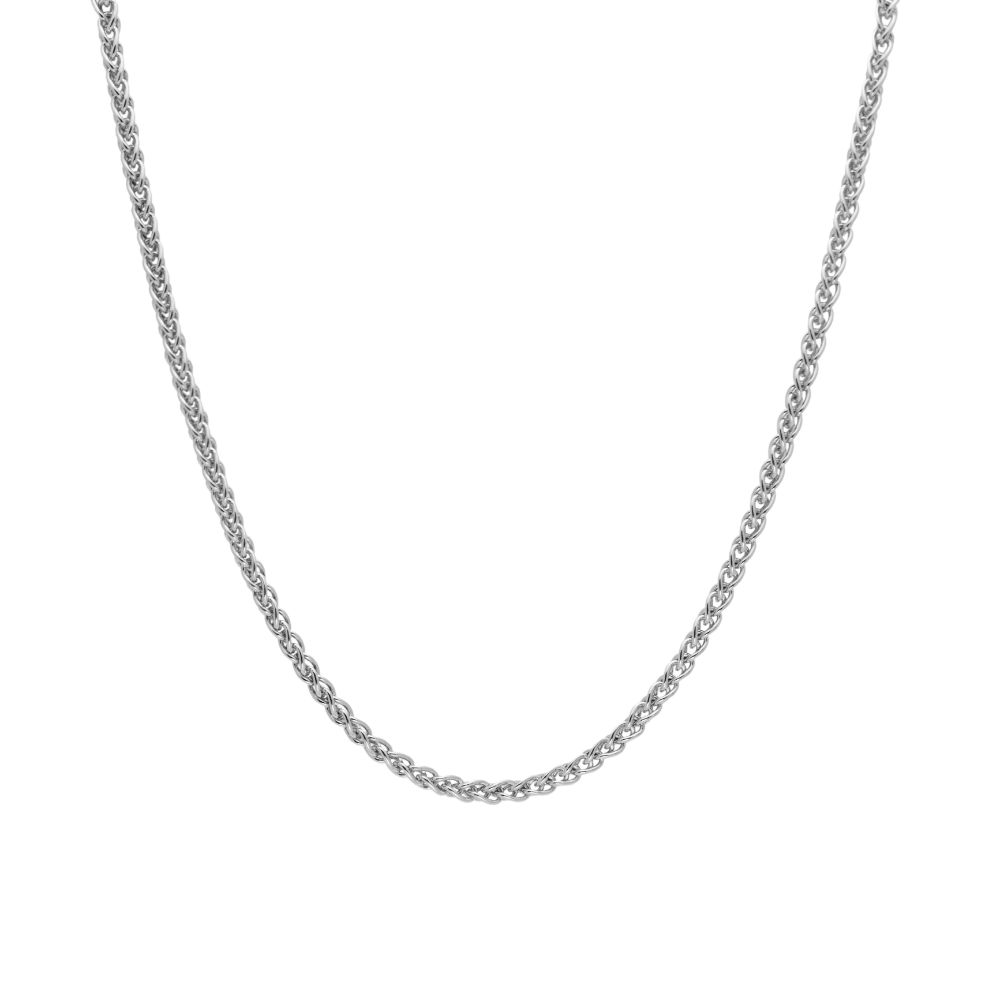 Wheat Chain Necklace Silver 925 by Kyklos Jewelry