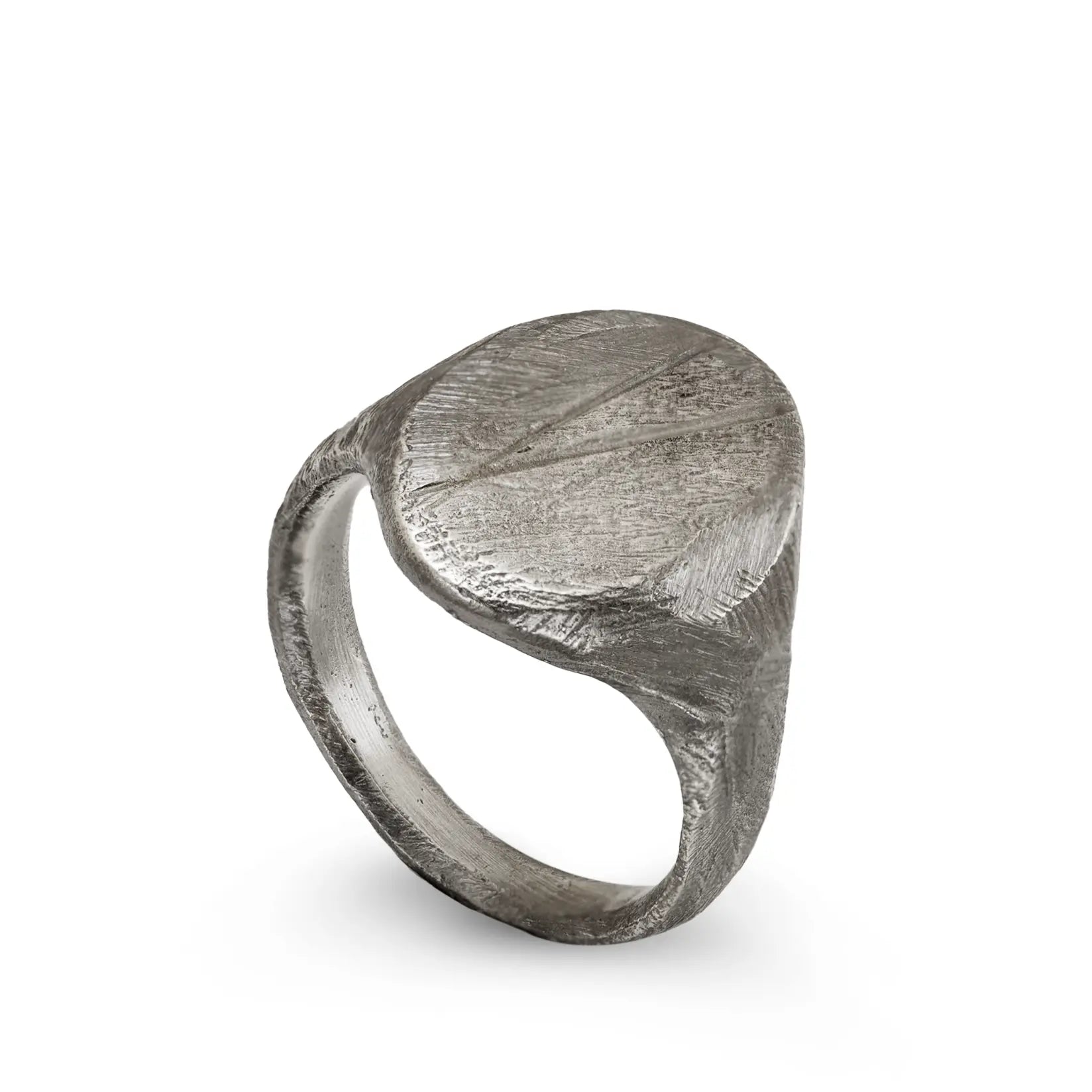 Oval Statement Ring Oxidized Silver 925