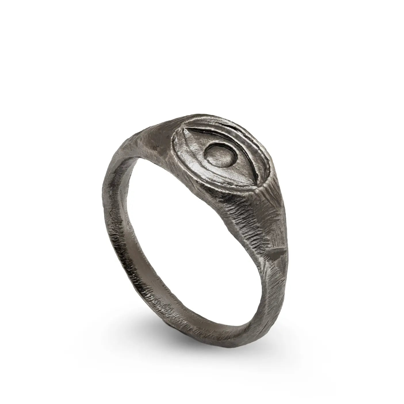 Eye Ring Oxidized Silver 925