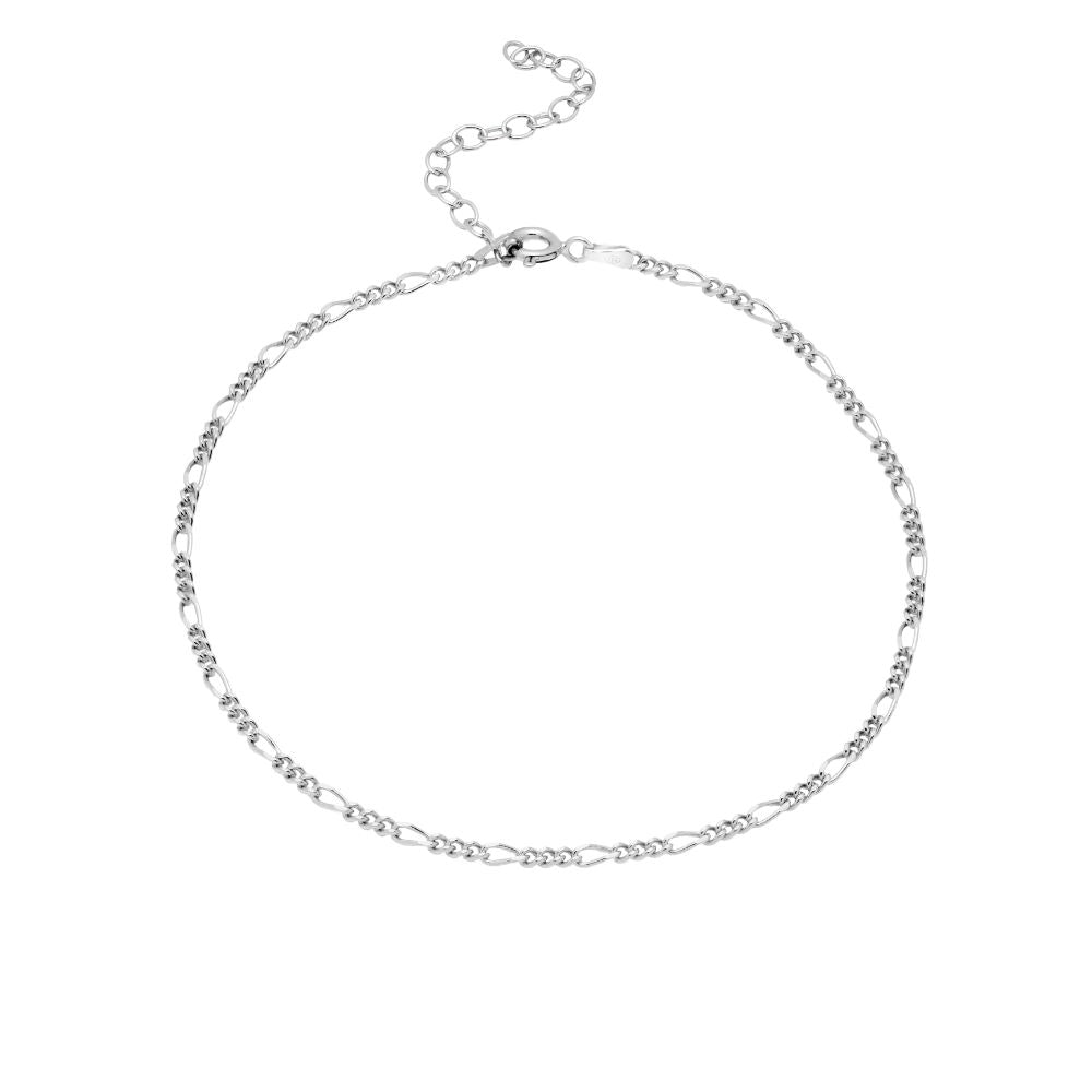Figaro Chain Anklet Silver 925