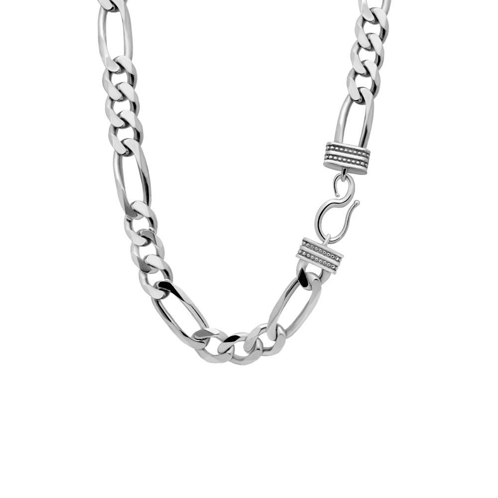 Figaro Chain Necklace Sterling Silver