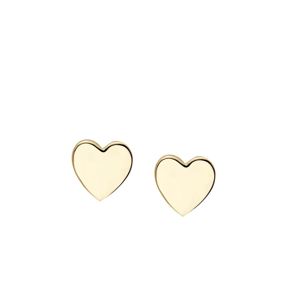 Σκουλαρίκια Καρδιές Χρυσά