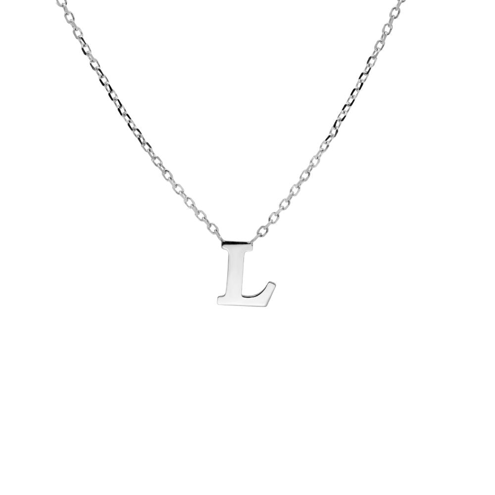 Initial Letter Necklace 14K Gold