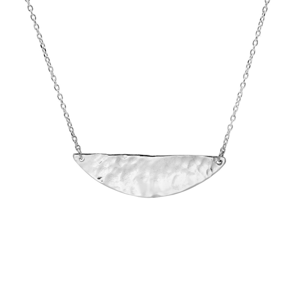 Half Circle Necklace Sterling Silver